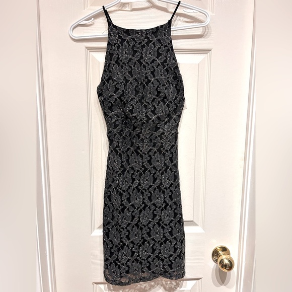 Backless Halter Mini Dress - Picture 1 of 4